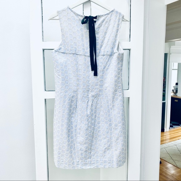 J. Crew Seersucker Eyelet Detail Shift Dress - Picture 4 of 8